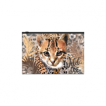 Папка на молнии В5 ErichKrause Wild Cat арт.55330