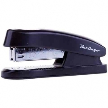 Степлер 24/6, 26/6 (30л) Berlingo Universal пластиковый, черный арт.H3100
