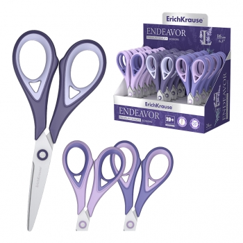 Ножницы ErichKrause® Endeavor Lavender, 16 см (в дисплее по 24 шт.) арт.56926