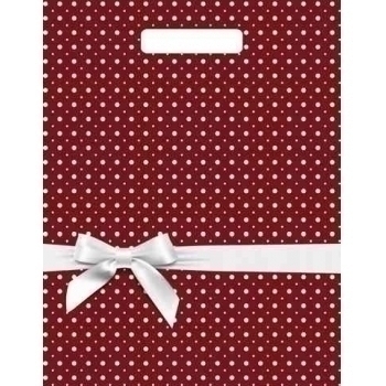 Мешок 40х31см ПВД 60мкм глянцевый с вырубной ручкой, Горох подарочный арт.н00112812