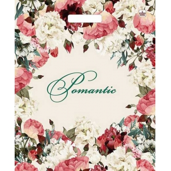 Мешок 45х38см ПВД 60мкм глянцевый с вырубной ручкой, Благородные цветы арт.н00112285