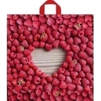 Мешок 42х44см ПВД 70мкм с петлевой ручкой, Малина арт.н00117631