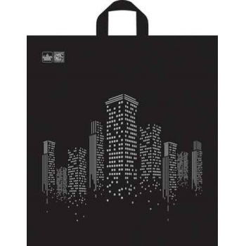 Мешок 44х40см ПНД 43мкм с петлевой ручкой, Биг сити (штрих-код) арт.н00095181