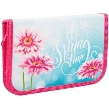 Пенал п/э 1-отделен. большой 190*130 с откидной планкой, ткань ArtSpace Цветы арт. ПК7-20_16295