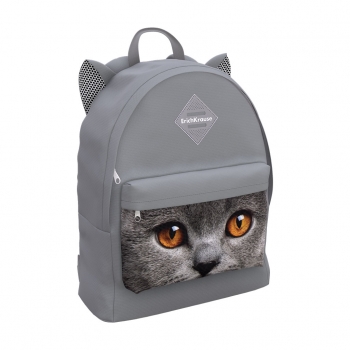 Рюкзак ErichKrause EasyLine® Animals 17L Grey Cat арт.57279