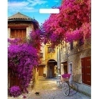 Мешок 45х38см ПВД 60мкм ламинированный с вырубной ручкой, Итальянский дворик арт.н00135610