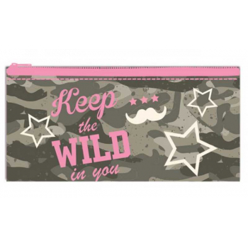 Пенал мягкий 190*107, вышивка арт.ПМП 02-25 Камуфляж wild
