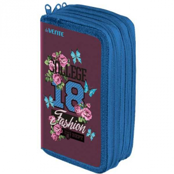 Пенал л/т 3-отдел. 190х105 deVENTE College Girl, арт. 7013836