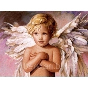 Алмазная мозаика 40*50см Ангелочек арт.VD55