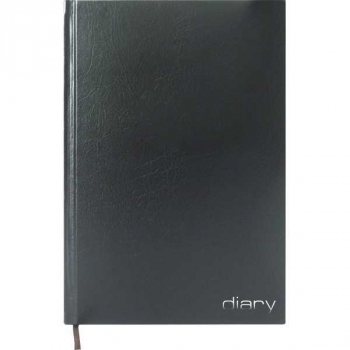 Ежедневник А5 140*210 мм, недатир. Attomex 320 стр, тв.обл., бумвинил, тиснение фольгой, ЧЕРНЫЙ арт.2034891