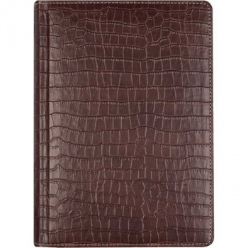 Алфавитная книга А5 deVENTE Wild 145*205 мм,128 стр,  крем. бум., тв. обл., темно-коричневая арт.2030400