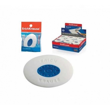 Ластик ErichKrause с центровкой SmartWay Oval овал, пакет с е/п, в картонной коробке арт.45532