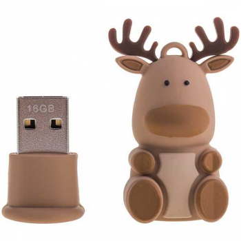 Карта памяти USB (флэш-накопитель) 16Gb Smartbuy Wild series Олень USB 2.0 Flash Drive арт.SB16GBCaribouQ