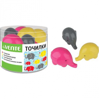 Точилка deVENTE Elephant пластмассовая, 1 отверстие с контейнером, арт. 8031801