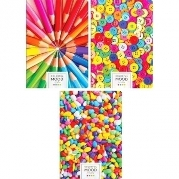 Тетрадь А4 96л в клетку ArtSpace Яркое вдохновение, глянцевый уф-лак арт.Т96А4кГЛ_21114