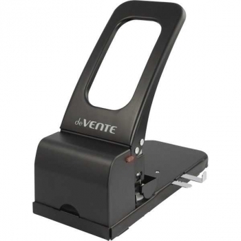 Дырокол (100 л) deVENTE большой мощности, металлический с линейкой, черный арт. 4020749