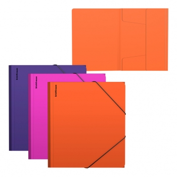 Папка А5+ на резинках ErichKrause Soft Caribbean Sunset ассорти арт.62971