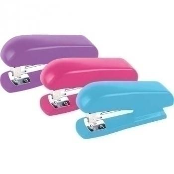 Степлер 24/6, 26/6 (20л) deVENTE Soft Touch пласт., с бархатистым покрытием, ассорти 3 цв. арт.4142807