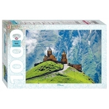 Пазл 1000 эл. Travel Collection Грузия. Казбек. Троицкая церковь в Гергети, арт. 79137