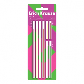 Клейкие закладки пластиковые ErichKrause Neon, 5x140 мм, 5x45 мм, 5x90 мм, 160 листов, 4 цвета арт.63668