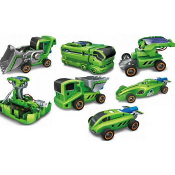 Конструктор ND PLAY - Исслед. набор на солнечной энергии/элем.питания Автомобильный Парк 7 в 1,карт.кор.6+ арт.NDP-004