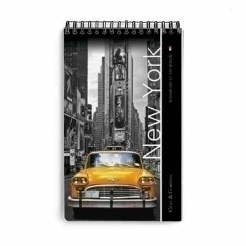 Блокнот А5 40л на гребне Города в клетку, ассорти 5 видов арт.3-40-463