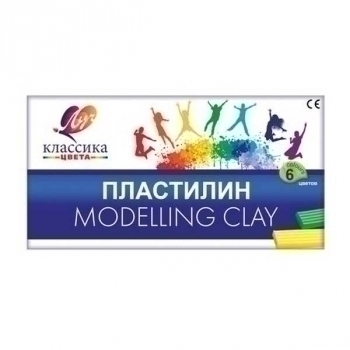 Пластилин Классика  6 цветов, 120г, со ст. арт.12С 878-08 Пластилин Классика  6 цветов, 120г, со ст. арт.12С 878-08
