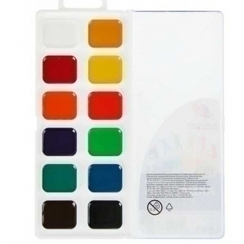 Акварель Классика, 12цв, б/к, медовая, в европодвесе арт.19С 1286-08