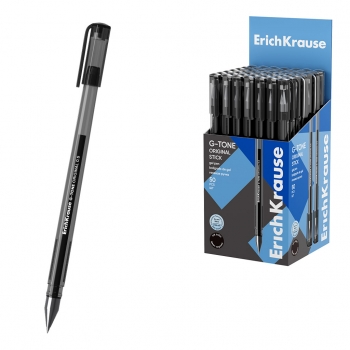 Ручка гелевая ErichKrause G-Tone Stick Original 0.5, цвет чернил черный (в коробке по 50 шт.) арт.65361