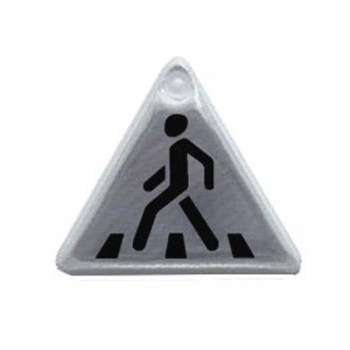 Светоотражающий брелок deVENTE Треугольник 65х60 мм, белый, арт. 9082802