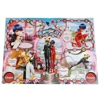 Игра настольная    Умка для детей Ходилка. Леди баг, 330*480мм, картонная кор., 3+  арт.4690590124932