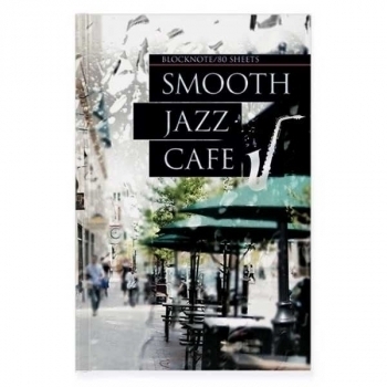 Блокнот А5 80л. престиж JAZZ CAFE, клетка, тв. обл., глянц. ламинация арт.3-80-072/16