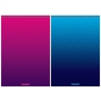 Блокнот А4 80л на гребне Моноколор. Bright modern, в клетку, твердая подложка арт.Б4к80гр_27701 Блокнот А4 80л на гребне Моноколор. Bright modern, в клетку, твердая подложка арт.Б4к80гр_27701