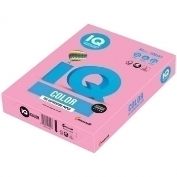 Бумага цв.офисная А4 500 л 80 г/м2 IQ Color pale розовый арт.PI25
