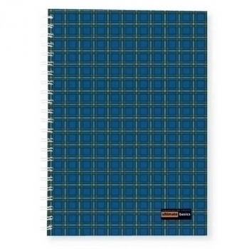 Тетрадь А4 96л в клетку на спирали Альт Шотландка, ассорти 3 вида арт.7-96-002