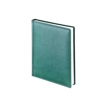 Ежедневник А6+ 110*155 мм, недатир. Альт VELVET 272 стр, 1 ляссе, зеленый, тв. обл.  арт.3-495/05
