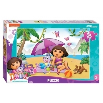 Пазл  24 эл. maxi Даша-путешественница, 345х500, 3+ арт.90050