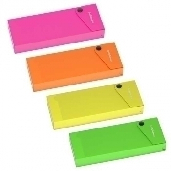 Пенал ErichKrause пластиковый Matt Neon, ассорти арт.50495