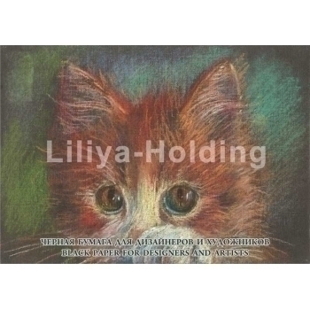 Бумага тонированная А4 Black, черная, 10 л., 200 г/м2 арт. БТВ/А4