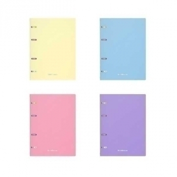 Тетрадь А5 80л на кольцах ErichKrause Pastel, пластиковая обложка, ассорти арт.50164 Тетрадь А5 80л на кольцах ErichKrause Pastel, пластиковая обложка, ассорти арт.50164