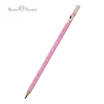 Карандаш Bruno Visconti HB ч/гр. ArtGraphix. Fun. Фламинго, трехгранный, пластик. корпус арт.21-0050/03