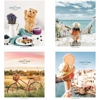 Тетрадь 96л в клетку ArtSpace Стиль. Great time, глянцевый УФ-лак арт.Т96кГЛ_29830