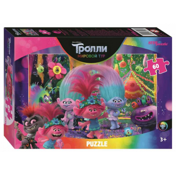 Пазл  60 эл. Trolls - 2, 230х330, 3+ арт.81193
