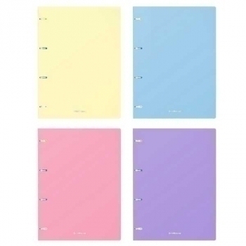 Тетрадь А4 80л на кольцах ErichKrause Pastel пластиковая обложка, ассорти арт.50165 Тетрадь А4 80л на кольцах ErichKrause Pastel пластиковая обложка, ассорти арт.50165