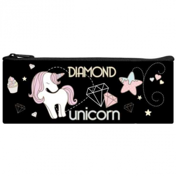 Пенал мягкий 195*75 п/э арт.ПМП 07-20 Единорог в алмазах