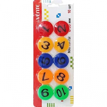 Магниты для доски deVENTE Numerals 3 см 10шт, карт. блистер, арт.6021001 Магниты для доски deVENTE Numerals 3 см 10шт, карт. блистер, арт.6021001