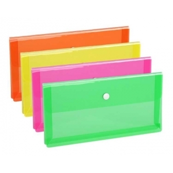 Пенал ErichKrause пластиковый Glossy Neon, ассорти арт.50518