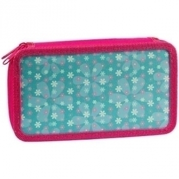 Пенал п/э 2-отдел. малый 190х110 Цветы арт.ПК11-20_26308