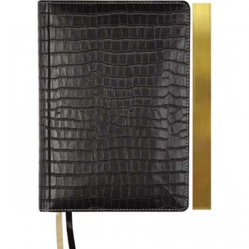 Ежедневник В6 120*170 мм, недатир. deVENTE Wild 320 стр, крем. бум., перф-я, тв. обл., ЧЕРНЫЙ арт.2035422