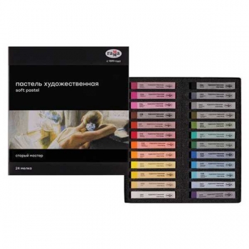 Пастель  художественная Гамма Старый мастер, 24 цвета, картон. упак. арт.2309196